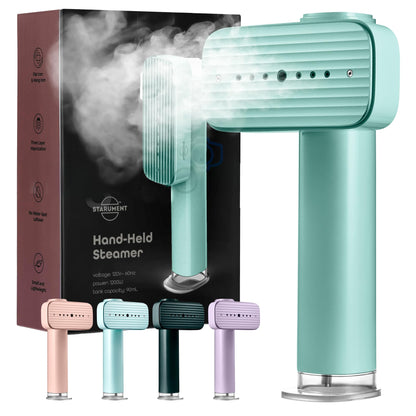 Portable Steamer for Clothes Travel Garment Steamer for Fabric Wrinkles Remover with Heat-Resistant Glove 18s Fast Heat-up 90ml Water Tank 1200W | Hand Steamer for Home Office and Travel