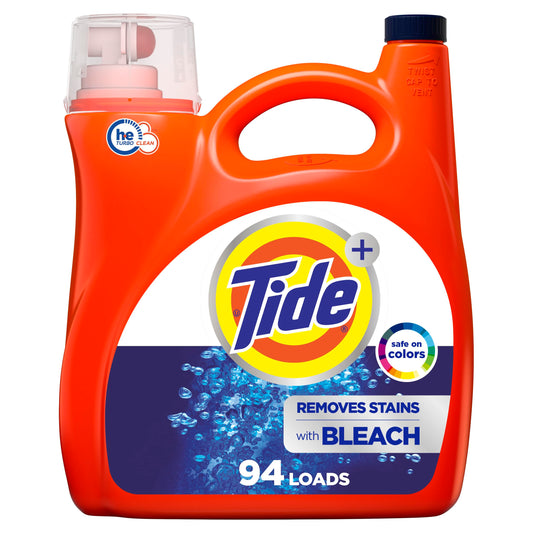Tide Bleach Alternative Liquid Laundry Detergent Original Scent 94 Loads 132 fl oz