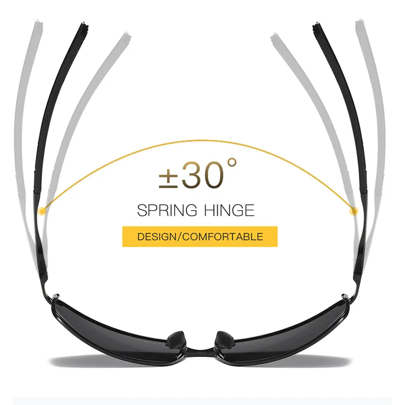 Mens Polarized Pilot Sunglasses Outdoor Driving UV400 Sun Glasses Sport Eyewear