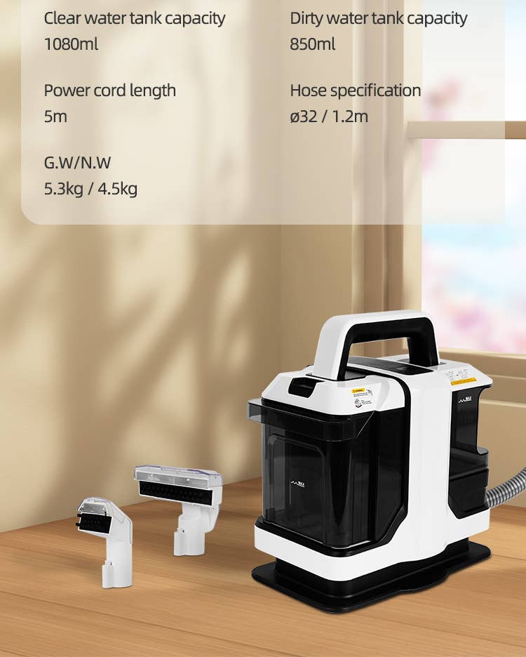 Portable Carpet Cleaner,450W Compact Spot Machine Water Tank