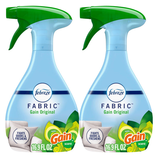 Febreze Odor-Fighting Fabric Refresher with Gain Original 16.9 fl oz Pack of 2