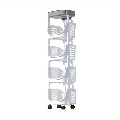 Mobile Storage Cart for Kitchen, Living Room, Bathroom