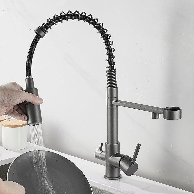 3-in-1 Faucet for Hot and Cold Water Kitchen Sink