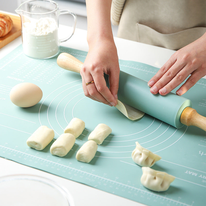 non-slip rolling pin and mat - Quality Kitchen Set