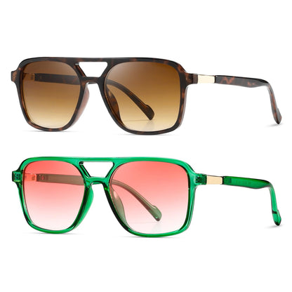 kimorn Sunglasses Womens Men Trendy Retro Sun Glasses Rectangle Frame Shades K1649 (Tortoiseshell +Green)