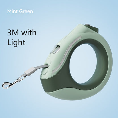 Luminous Automatic Retractable Dog Leash with Light