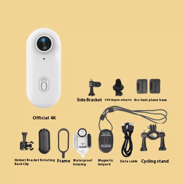 Mini 4K Action Camera - Waterproof, Wearable, Magnetic Mount