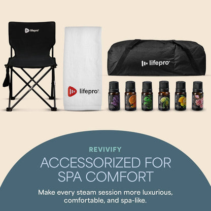 LifePro Portable Sauna Box – Home Steam Sauna Tent