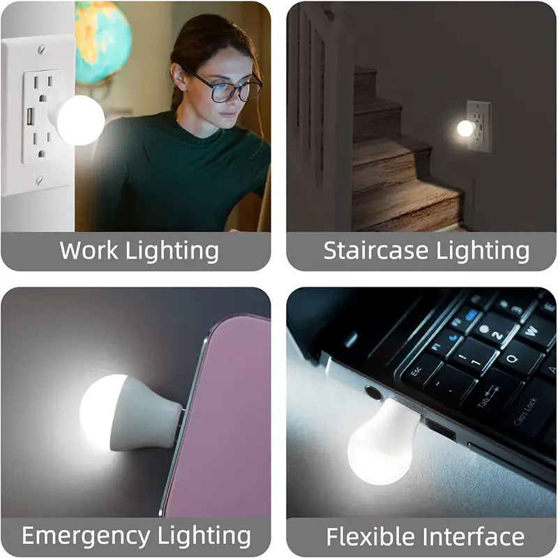 USB LED Night Light, Eye-Protection Reading Lamp