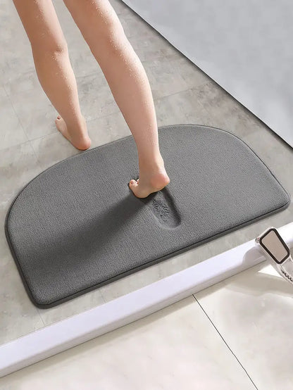 Solid Color Sponge Bath Mat