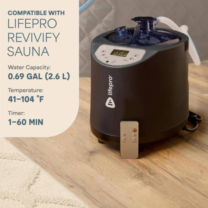 LifePro Sauna Steamer Machine – 2.6L Portable Steam Sauna